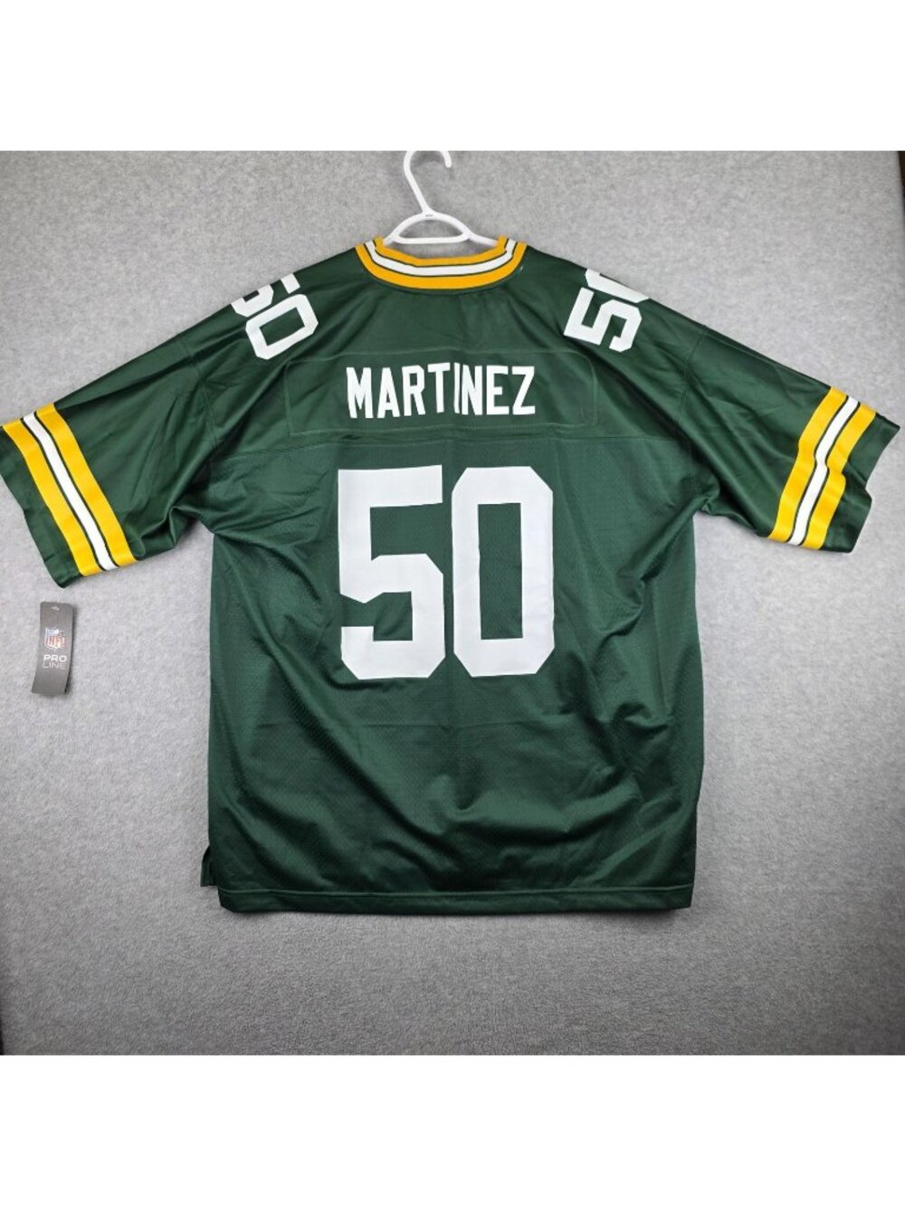 Green Bay Packers Martinez 50 Jersey Mens 2XL Green NFL Pro Line Football
